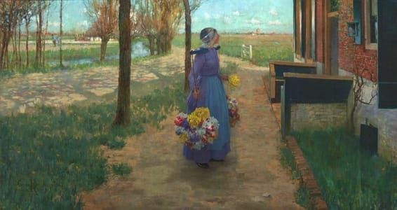 Artwork Title: Flower Girl in Holland