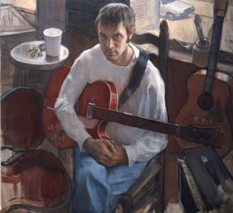 Artwork Title: Red Guitar