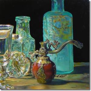 Artwork Title: Kaleidoscope: Chinese Pipe with Glass