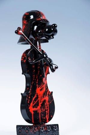 Artwork Title: Violin darth vader dog