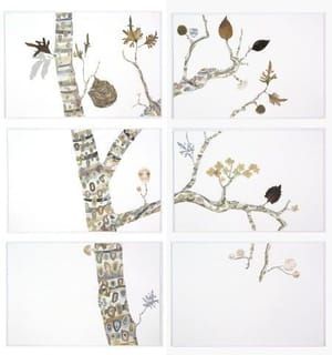Artwork Title: Taupe and Metallic