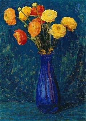 Artwork Title: Blumenstilleben mit Ranunkeln (Still Life with Ranunculus)
