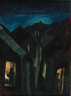 Artwork Title: Der Sabbathabend in der Stadt (Sabbath Eve in the City)