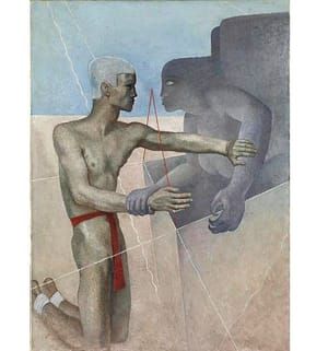 Artwork Title: Oedipus and the Sphinx