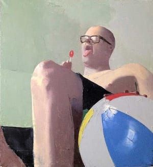 Artwork Title: Bouncing A Beach Ball
