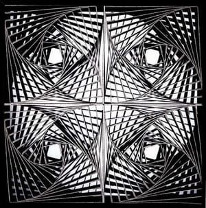 Artwork Title: Struttura doppia a quadrati ruotati