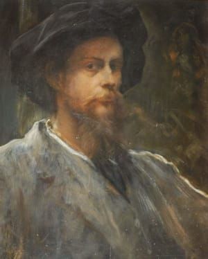 Artwork Title: Self Portrait with Felt Hat
