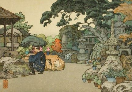 Artwork Title: Stone Lanterns