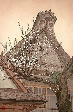 Artwork Title: White Plum in the Farmyard