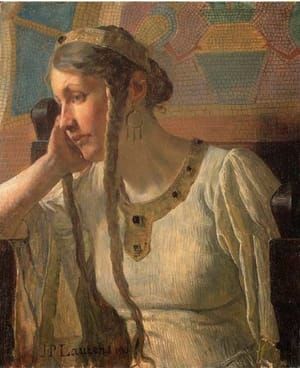 Artwork Title: L'attente d'une reine mérovingienne (Merovingian queen Waiting)