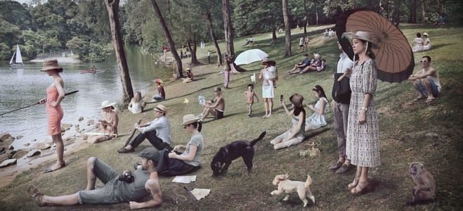 Artwork Title: Sunday Afternoon on the Island of Singapore