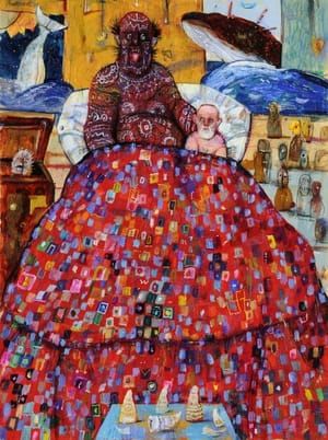 Artwork Title: Al letto con Quiqueeg (In Bed with Quiqueeg)