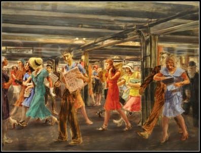 Artwork Title: Subway, 14th Street, NYC