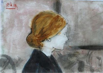 Artwork Title: ...To the Girl with the Mousy Hair