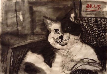 Artwork Title: Cat on the Couch