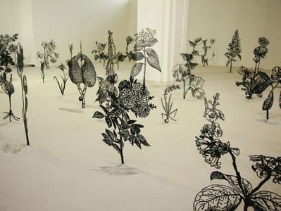 Artwork Title: Blackflowers–12