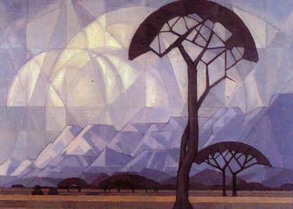 Artwork Title: Composition in Blue