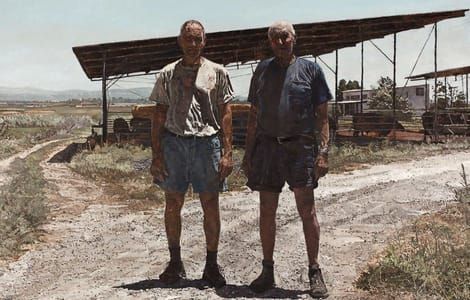 Artwork Title: Father and I in Real Size