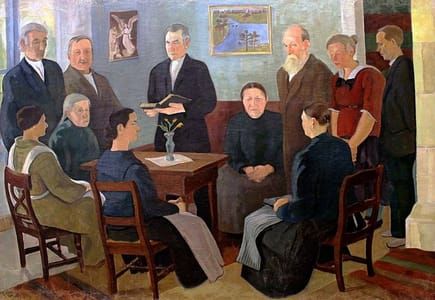 Artwork Title: Hartaushetki Alaviitalassa (Prayer Meeting at Alaviitala)