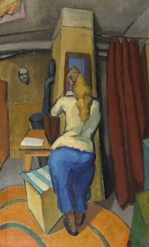 Artwork Title: Ilse (wife) in the Studio