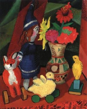 Artwork Title: Still Life with Flower Jug and Doll II