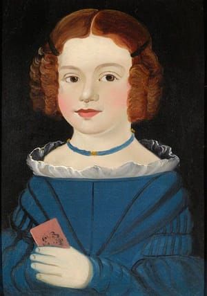 Artwork Title: Young Girl with Blue Dress