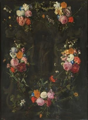 Artwork Title: San Francisco Javier Rodeado Por Una Guirnalda
