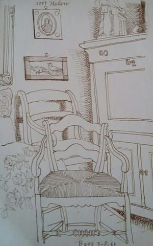Artwork Title: Thuis bij de Warrens (At the Home with the Warrens)