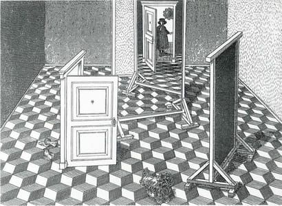 Artwork Title: Door and Mirror