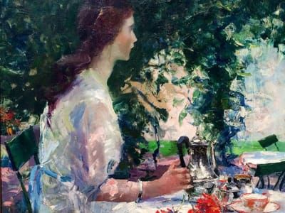Artwork Title: Tea Time Abroad