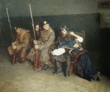 Artwork Title: In the Corridor of the District Court
