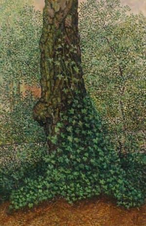 Artwork Title: Boom met klimop (Tree with Ivy)