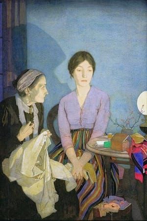 Artwork Title: Women Sewing