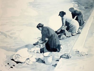 Artwork Title: Les Laveuses