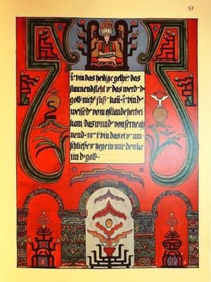 Artwork Title: Illustration from The Red Book by C. G. Jung, Page 51B