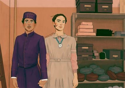 Artwork Title: The Grand Budapest Hotel: Zero and Agatha