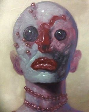 Artwork Title: Man On Pearls