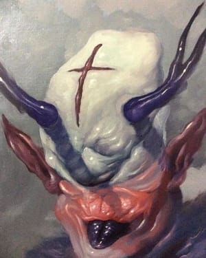 Artwork Title: Man On Mask