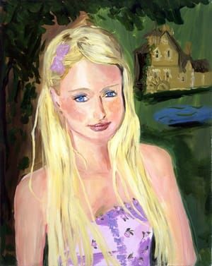 Artwork Title: Marie Antoinette Out For A Walk At Her Petite Hermitage