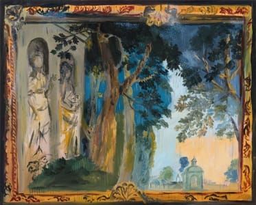 Artwork Title: The goddesses Artemis & Ceres return to their niches to sleep after a hard day's work