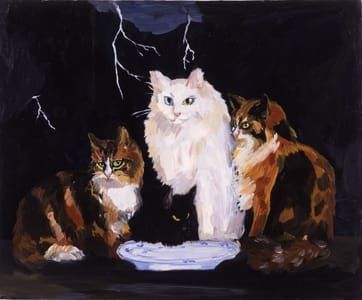 Artwork Title: Surf & Turf, Belgian Cats on the Northern Coast of Belgium
