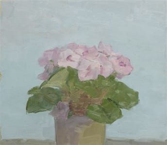 Artwork Title: Potted Plant with Pink Flowers