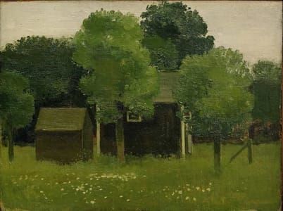 Artwork Title: Two Houses, East Hampton