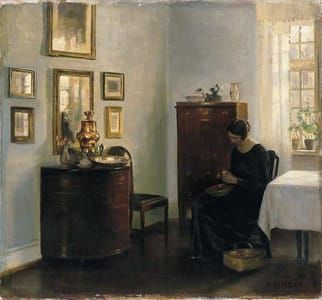 Artwork Title: Woman with a Fruit Bowl
