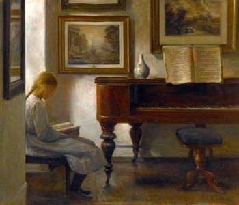 Artwork Title: Girl in an Interior