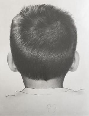 Artwork Title: Reversed Portrait Pencil Series