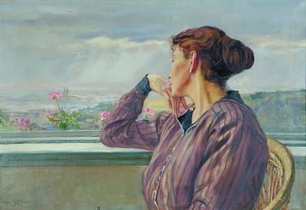 Artwork Title: Farewell to Prague (Portrait of Ada)