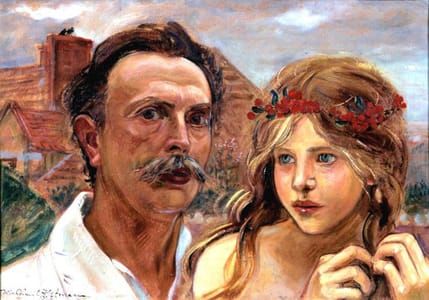 Artwork Title: Self-Portrait with a Girl