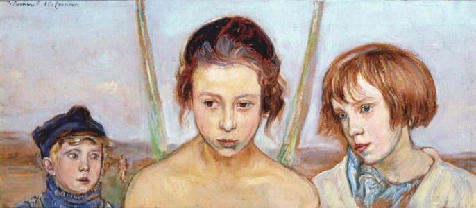 Artwork Title: Guardian Angel with Two Children