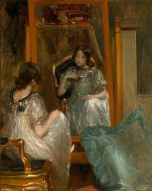 Artwork Title: Desiree Manfred face à son miroir